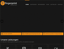 Tablet Screenshot of fingerprintproduction.de